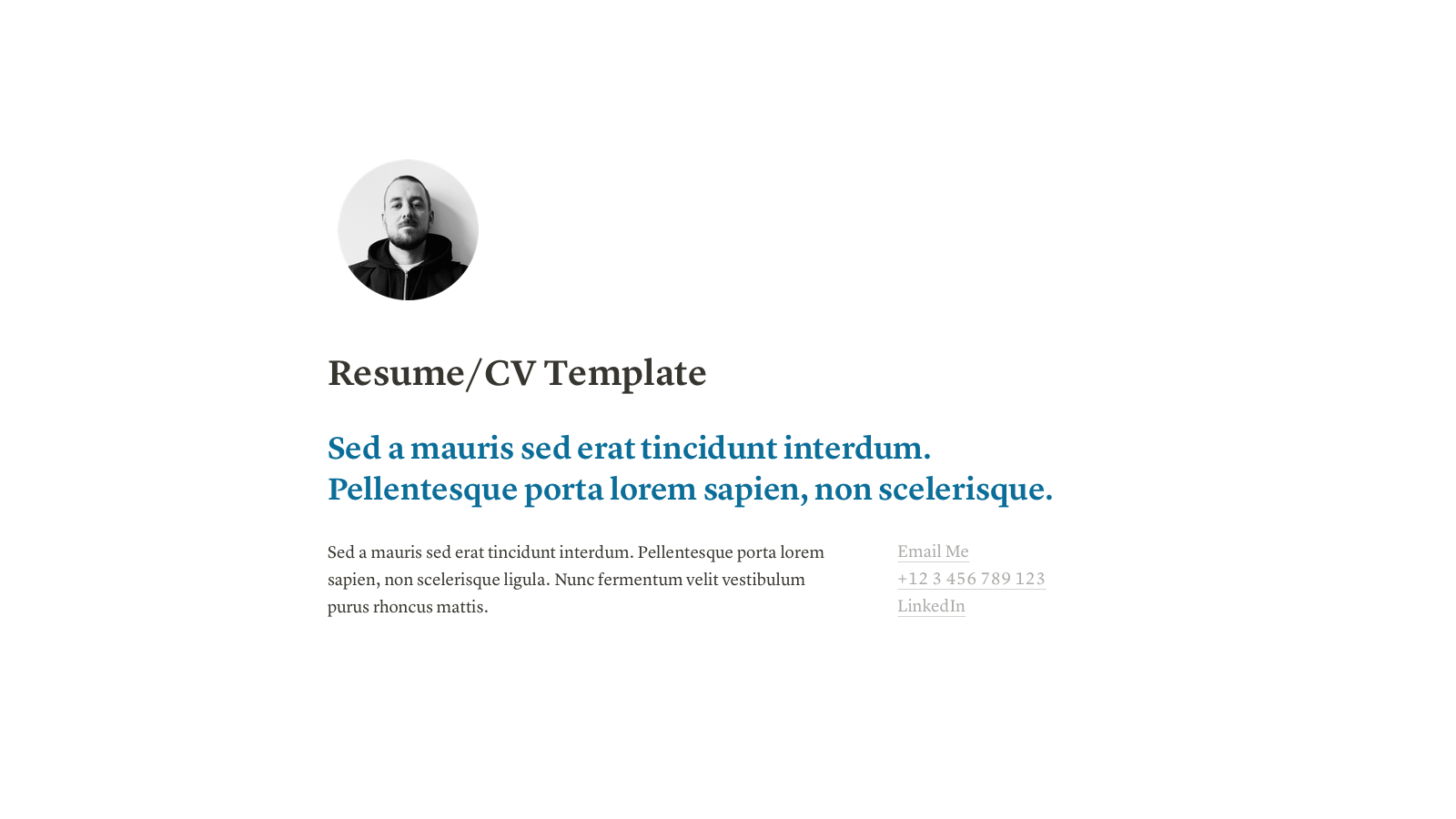 Resume/CV