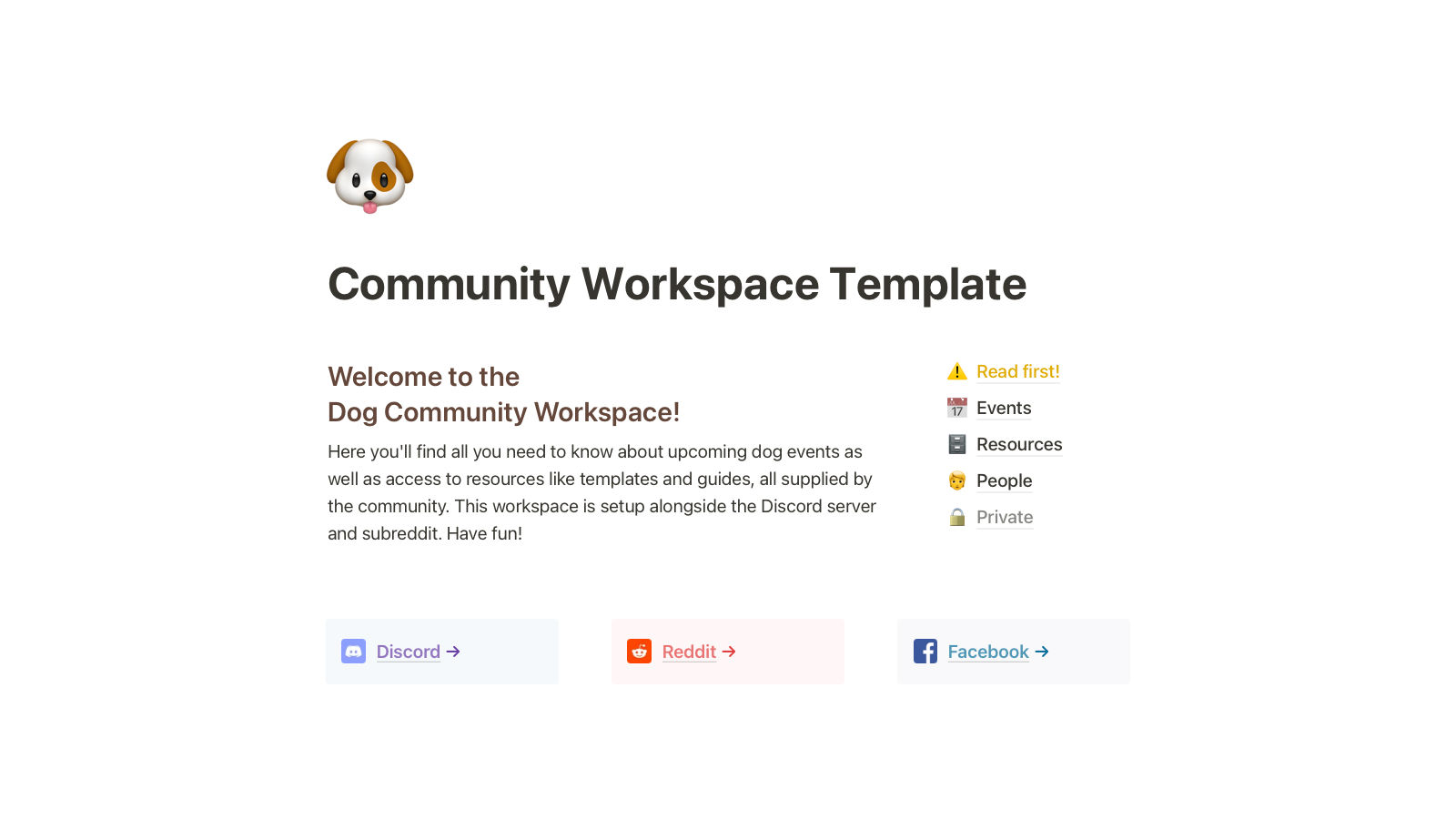 Community Workspace