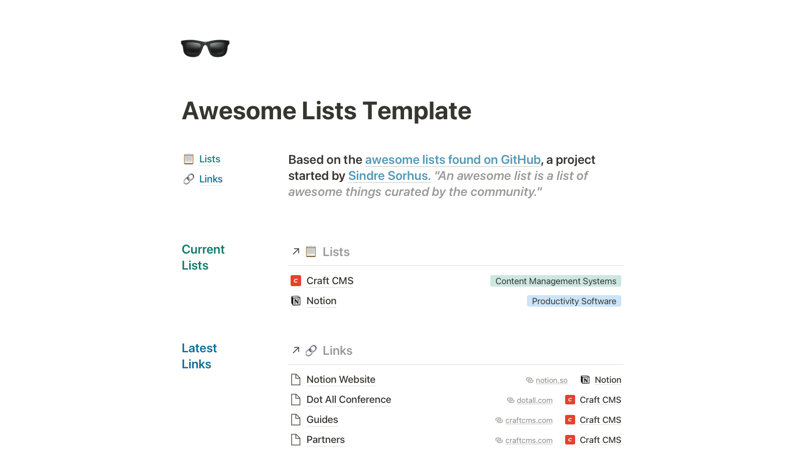 Awesome Lists